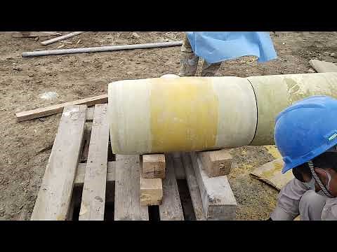 how to installation of Glass Reinforce Epoxy GRE pipe.