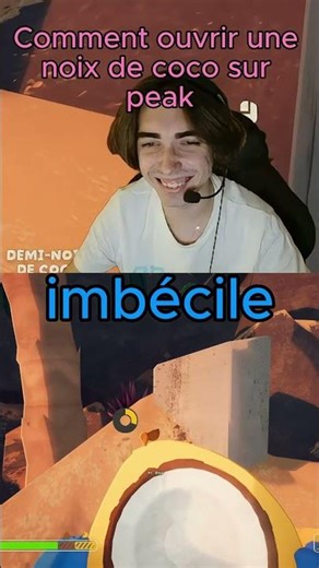 Comment cassé une noix de coco sur peak #drôle #peak #banza #gaming