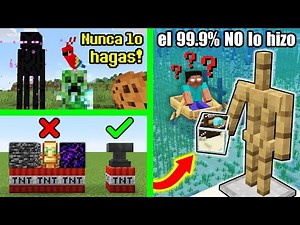 10 Cosas Increíbles que Puedes hacer en Minecraft y NO Sabías (PARTE 4)