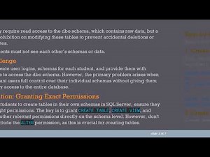 Granting CREATE TABLE Permission in SQL Server: Allowing User Control in Their Own Schema