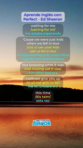 Aprende Inglés con la Canción Perfect de Ed Sheeran