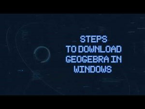How to download GeoGebra for any Windows PC/Installation (tutorial)