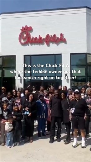 Remember the owner of Chic Fil A who was berated and unacknowledged by that locksmith? #femaleowned