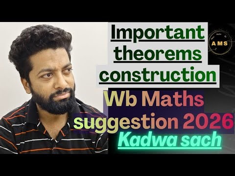 Madhyamik Mathematics Suggestion 2026 | urdu | Hindi | English| WBBSE