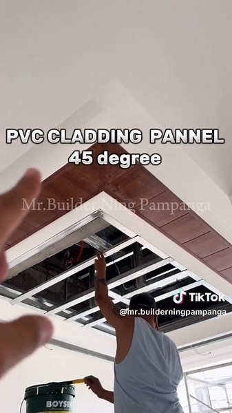 PVC CLADDING PANNEL 45 degree design