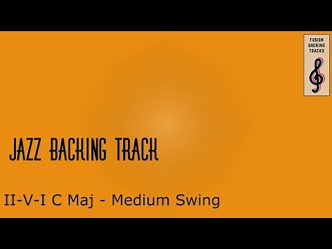 Jazz Backing Track for PIANO | II V I | C major (No Piano)