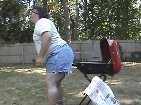 Fart Blows up BBQ!
