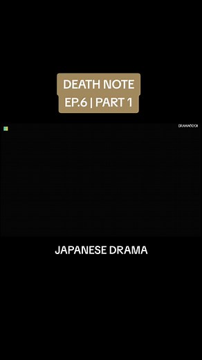 Death Note Episode 6 Japanese Drama Part 1