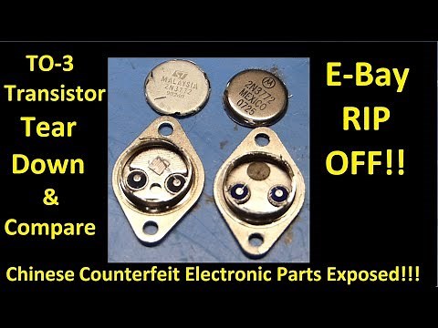 Transistor Tear Down and Compare - Counterfeit Parts Exposed!!!