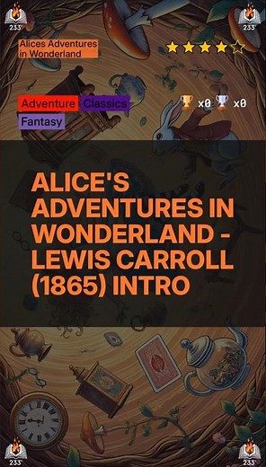 Alice's Adventures in Wonderland - Lewis Carroll (1865) Intro (Alice's Adventures in Wonderland - 1)