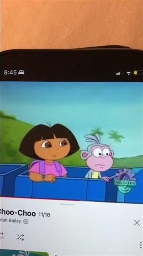 Swiper swipes the blue train tracks ￼