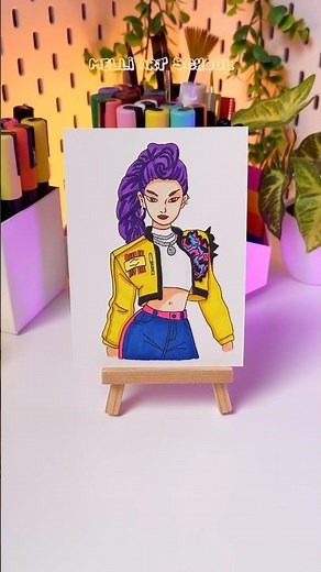 How to Draw RUMI K-Pop Demon Hunters #shorts #kpopdemonhunters