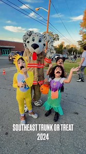 🎃 Buddy and our team from Station 6 B-Shift had a spooky fun evening at the Trunk or Treat in Belmont Park! Thanks to everyone who came out with awesome costumes and made it a memorable night! 🐾 If you took a photo with Buddy be sure to tag us! | Roanoke FireEMS Department