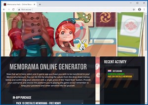 Memorama Hack Scam