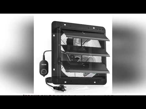 SucceBuy 10/12/14/18 inch Shutter Exhaust Fan Wall Mounted Attic Vent Fan with Variable Speed Contro