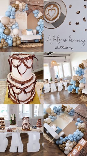 Baby table rental with the gold package cs party x cakes by Lucy collab ! I’m obsessed every time! Don’t forever the cake table! Such a cute addition to any event! #balloons #balloonart #decor #cake #heartcake #vintageheartcake #babyisbrewing #balloonart #babyshower #babyboy | Cs_partyexpress