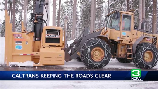 'This is what we're here for': A look at the work Caltrans does plowing snow during Christmas time