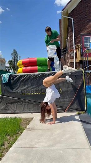 freeze her in ice water challenge 🥶