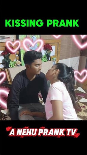 kiss prank on boyfriend 💋 #funny #shorts #shortvideos