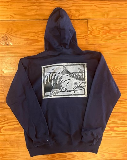 Swimming Chum Salmon Sweatshirt - Etsy