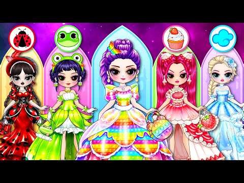 K-Pop Demon Hunters: Huntrix New Prom Dress Glow Up! | Best DIY Fashion Paper Dolls