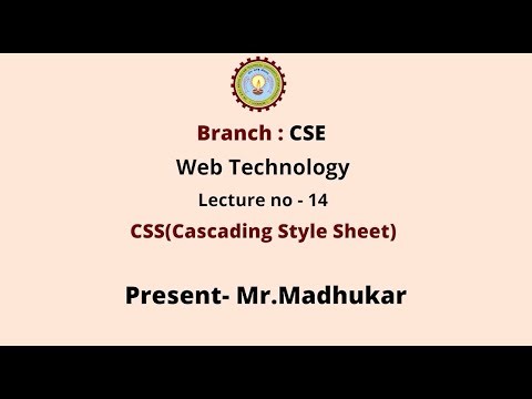 Web Technology | CSS (Cascading Style Sheet) | AKTU Digital Education