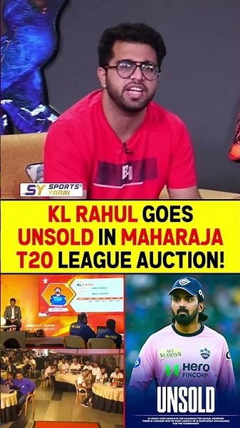 KL RAHUL GOES UNSOLD IN MAHARAJA T20 LEAGUE AUCTION! #klrahul #ipl2026 #indvsafg