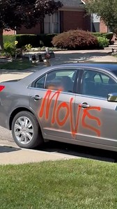 I told him not to park there - I told him many times. What would you have done? #parkingetiquette #chalkpaint This video was created for conversation and entertainment purposes by Rebecca JS and Network Media LLC | Possibly Genius