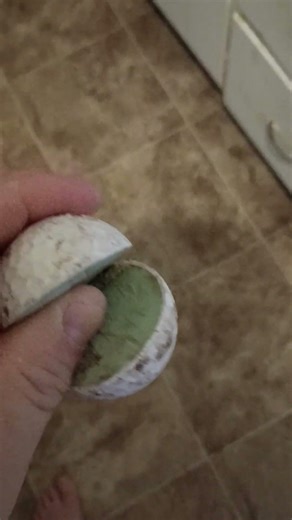 Inside of a golf ball