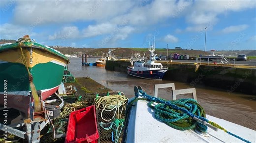 Harbour view Passage East Waterford small traditional fishing village in Waterford estuary