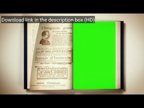 Cinematic Vintage Book Opening with Green Screen Page – Free Download Stock Footage for Storytelling