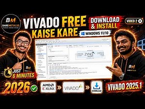 How to Download & Install AMD Xilinx Vivado for FREE on Windows 11/10 | Complete Setup(6 Min)