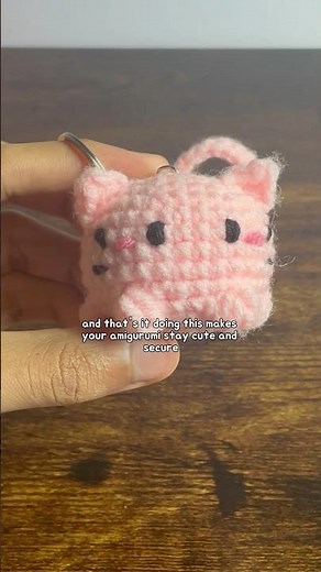 how to attach keyrings ✨| crochet for absolute beginners #crochet #beginner #keychain