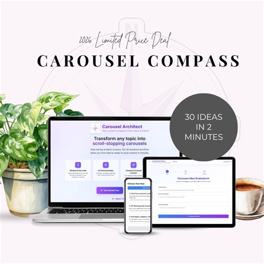 Instagram Carousel Generator AI Tool | Create Engaging Carousels in 5 Minutes | Content Creator Tool for Coaches & Social Media Managers - Etsy UK