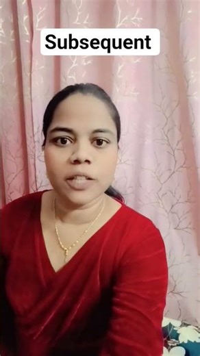 Subsequent meaning in Telugu