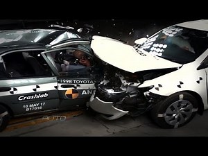 Crash test shows the evolution of car safety