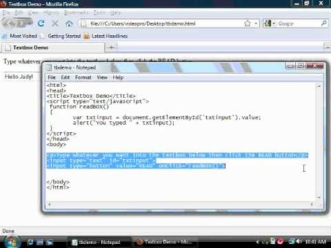 How to Read a Text Box Using Javascript