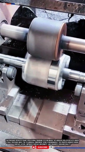 Innovation Roller Grinding Machine for Precision Surface Finishing Production #tech