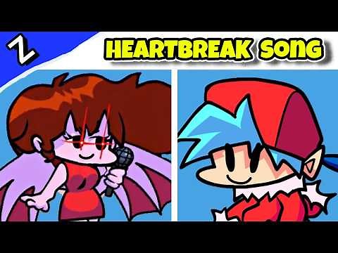 Friday Night Funkin' Girlfriend Ended With Boyfriend Vs HEARTBREAK FULL WALKTHROUGH