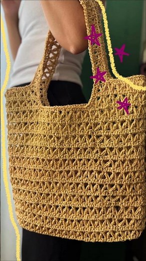 🌿 Kağıt İp Çanta Yapımı | El Örgüsü Yazlık Plaj ve Alışveriş Çantası #hasırçanta #handmadebag