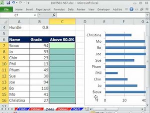 Excel Magic Trick 566: Conditional Format A Chart Student Grades