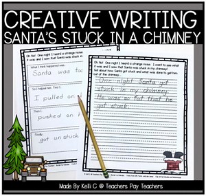 Christmas Writing Prompt Santa's Stuck In the Chimney