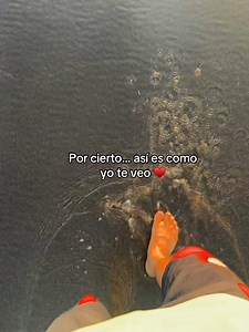 Por cierto así es como yo te veo — frase romántica para videos
