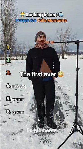 Insane frozen ice fails moments 🧊😂