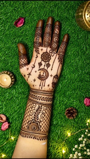 Eid special Easy Moon mehndi design | mehandi ka design | mehndi designs | mehndi ke designs