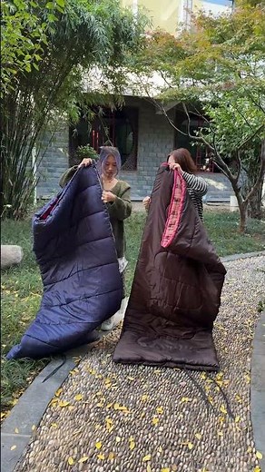 2-in-1 Camping Sleeping Bag | Zip Together to Make Double Size