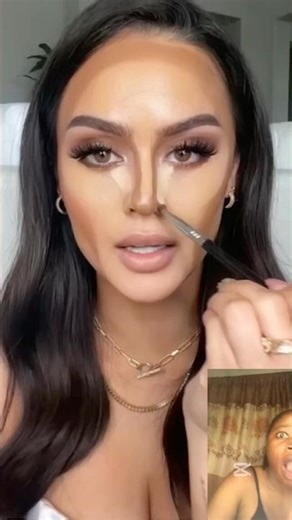 Foundation + Contour Hack for Beginners That ACTUALLY Works 😱✨ #beautyhacks