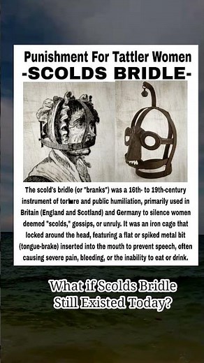 What if Scolds Bridle Still Exist Today? #facts #truestory #history #shortsvideo