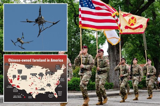 Drones spotted near at least 17 military bases located next to Chinese-owned land in US