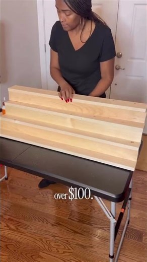 This stand was so easy (and CHEAP) to make! It can be customized so many ways too and used for all